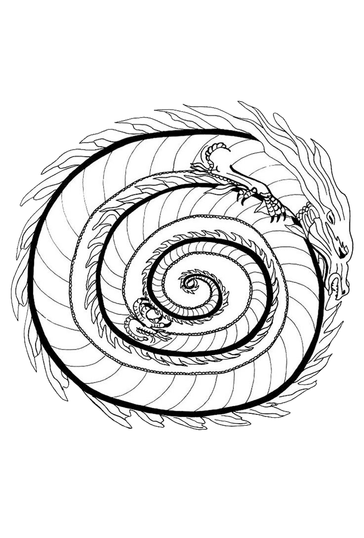 Kleurplaat Mandala Dieren » Animaatjes.nl