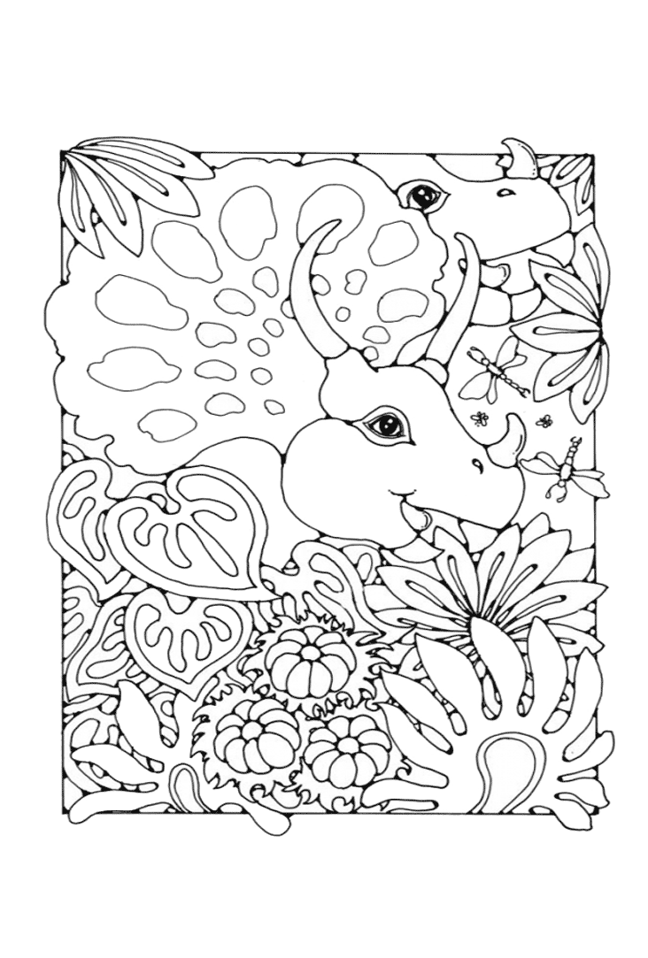 Kleurplaten Mandala dieren 