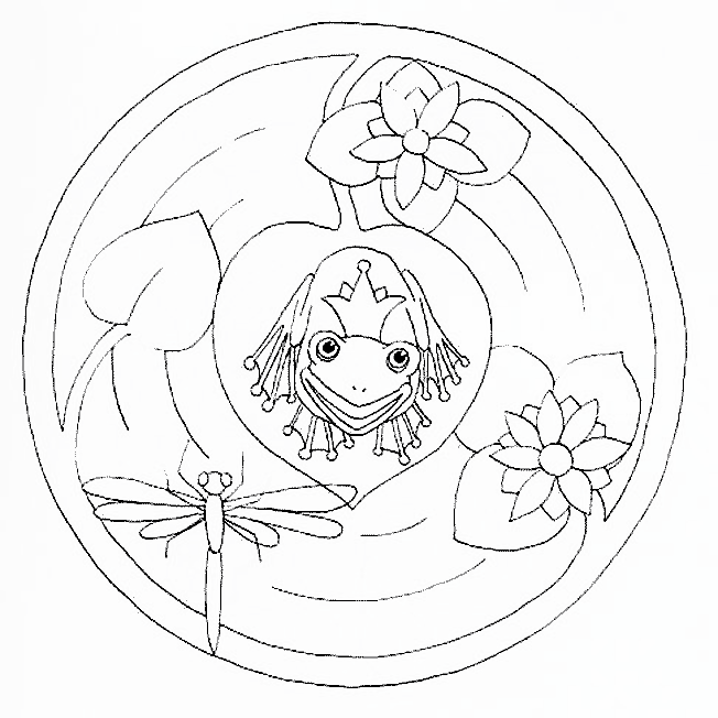 Kleurplaten Mandala dieren 