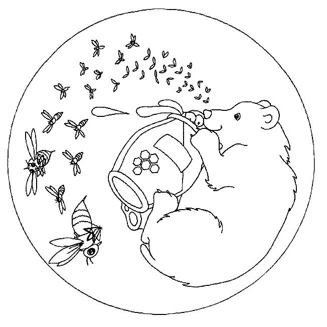Kleurplaten Mandala dieren 