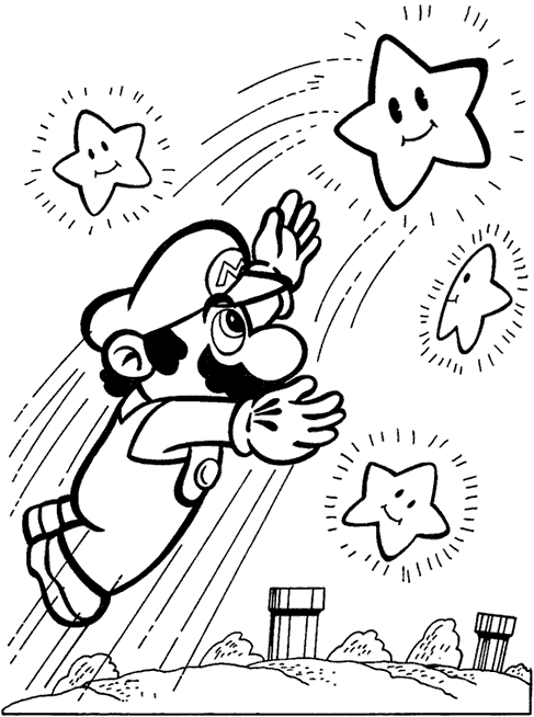 Mario Kleurplaten 