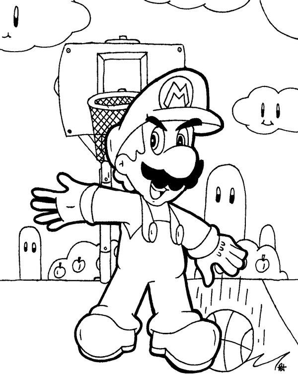 Mario Kleurplaten 