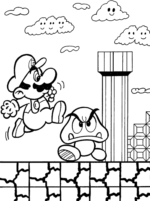Mario Kleurplaten 