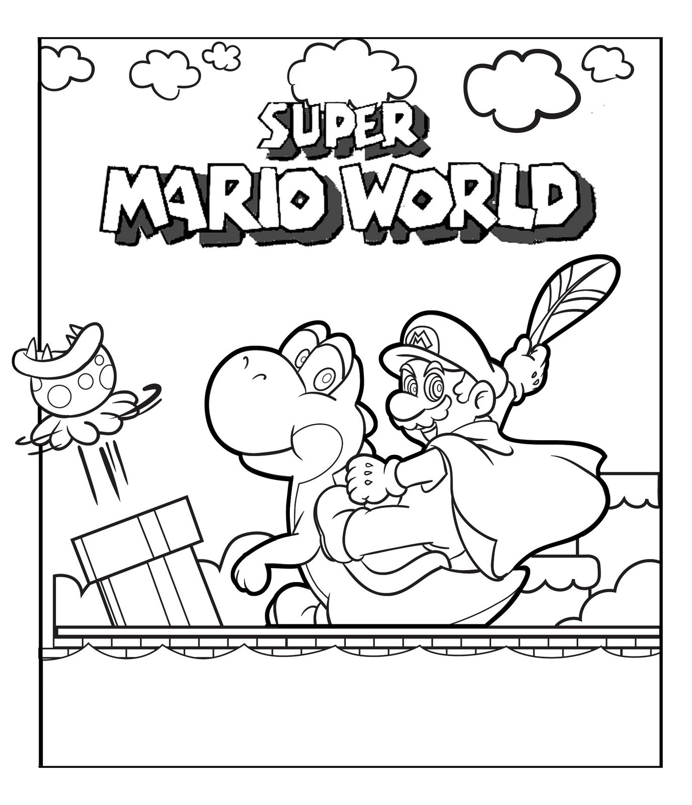 Mario Kleurplaten 