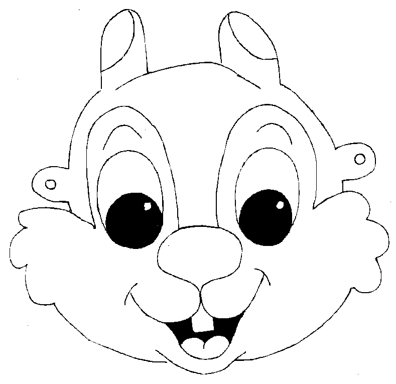Kleurplaten maskers dieren 