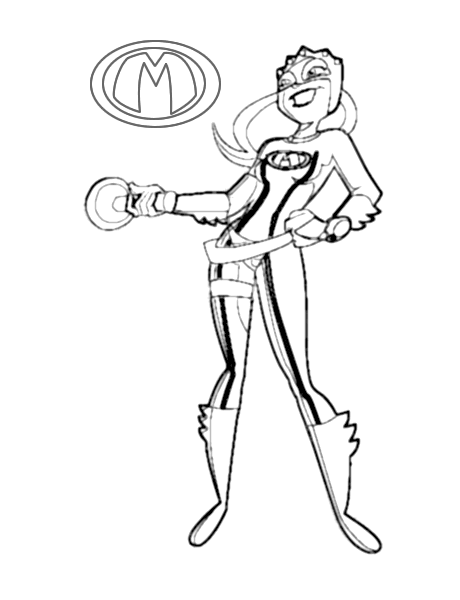 Kleurplaten Mega mindy 