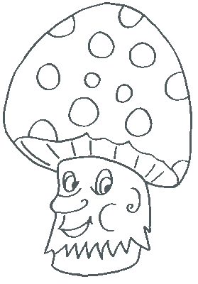 Paddestoelen Kleurplaten 