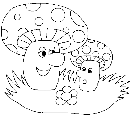 Paddestoelen Kleurplaten 