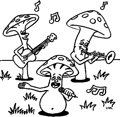 Paddestoelen Kleurplaten 