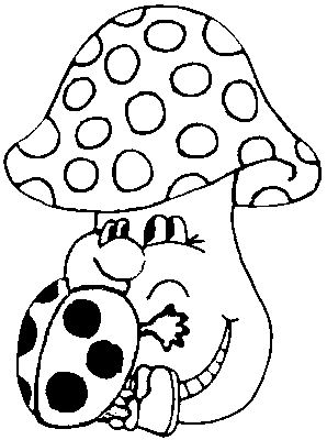 Paddestoelen Kleurplaten 