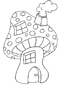 Paddestoelen Kleurplaat. Paddestoelen Kleurplaten 