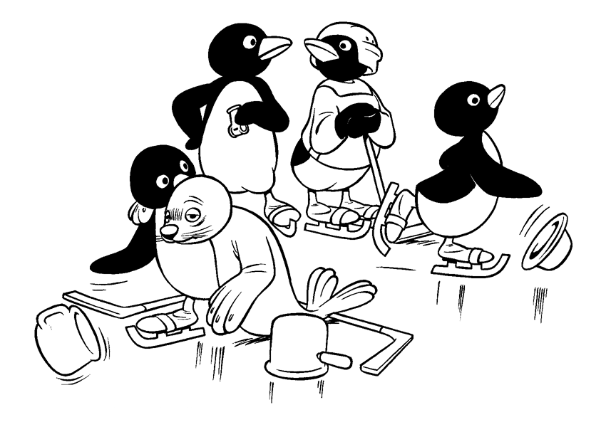 Kleurplaten Pingu 