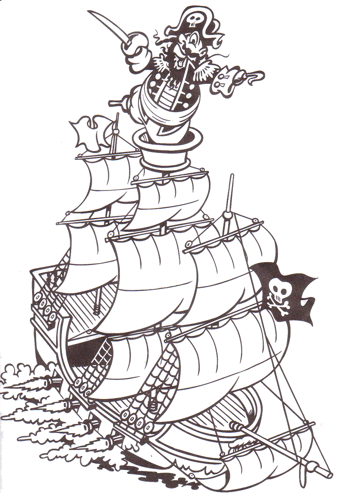 Kleurplaten Piraten 