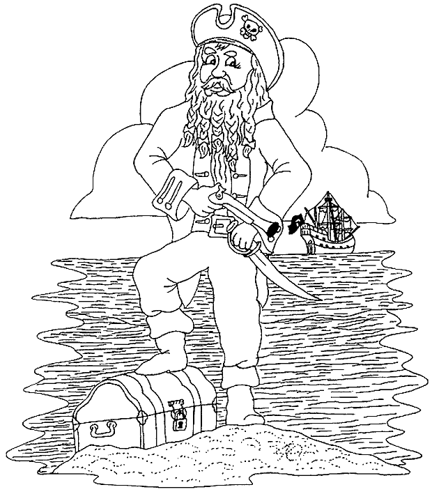 Kleurplaten Piraten 