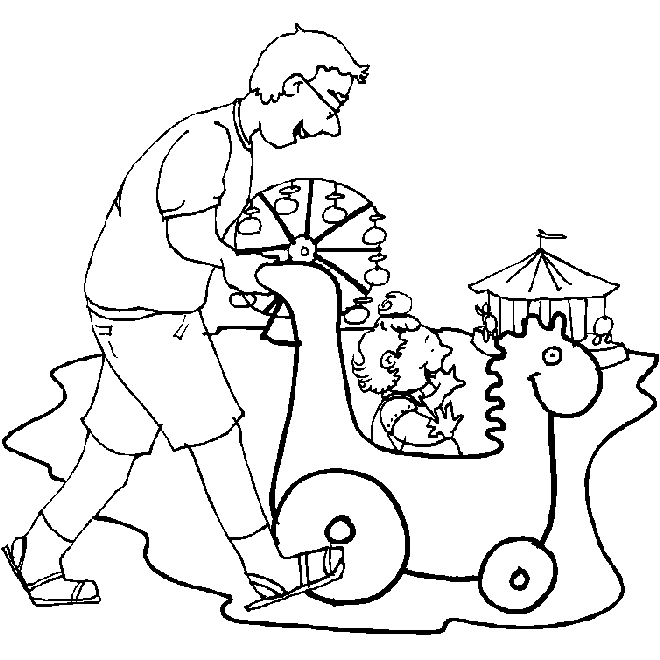 Kleurplaten Pretpark 