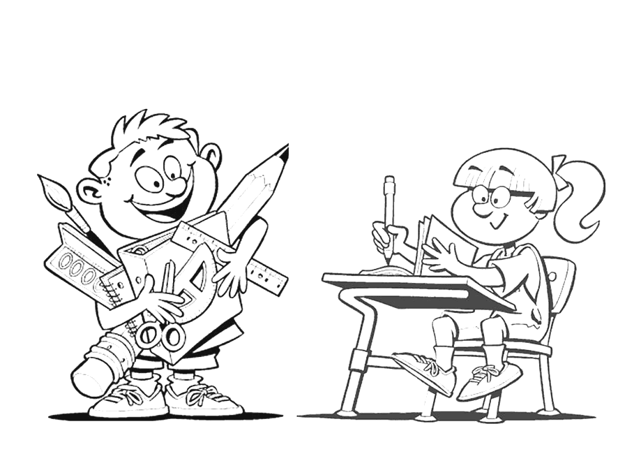 Kleurplaten School 