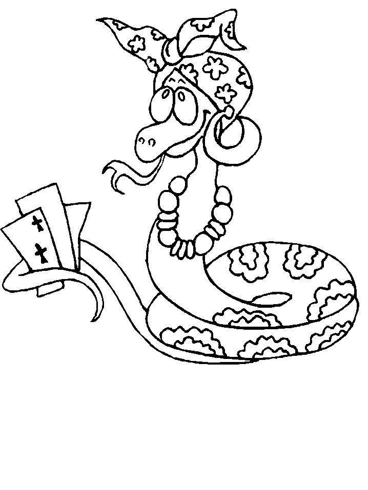 Slangen Kleurplaten 