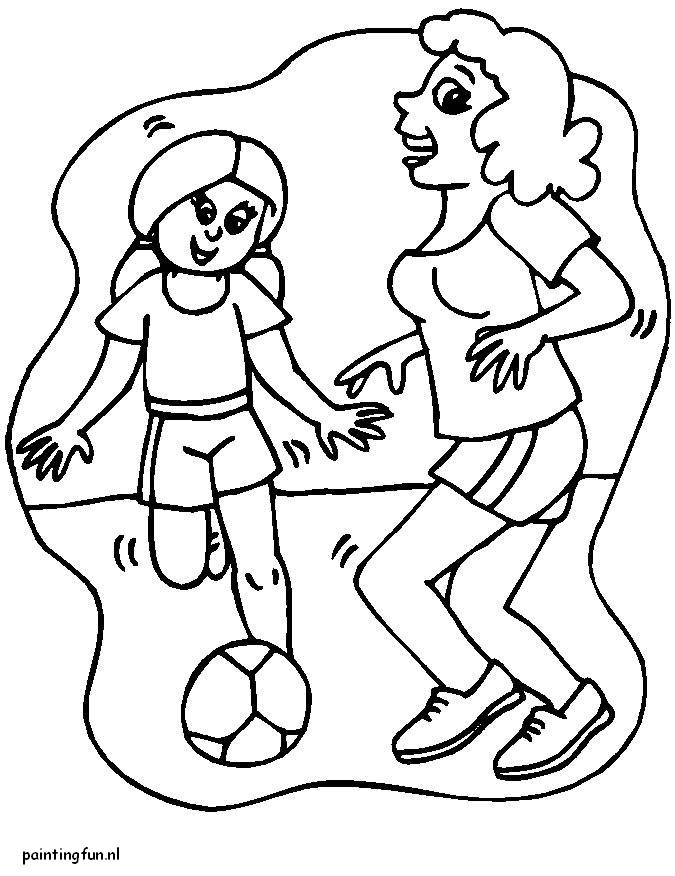 Voetbal Kleurplaten 