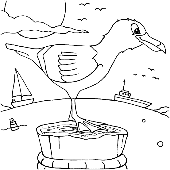 Kleurplaten Vogel 