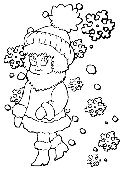 winter Kleurplaten 