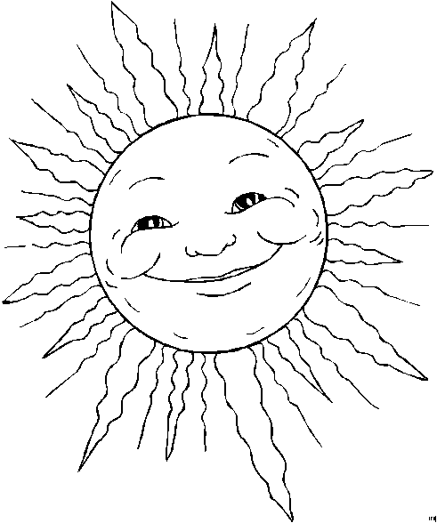 Zon Kleurplaten 