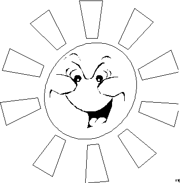 Zon Kleurplaten 