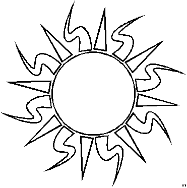 Zon Kleurplaten 