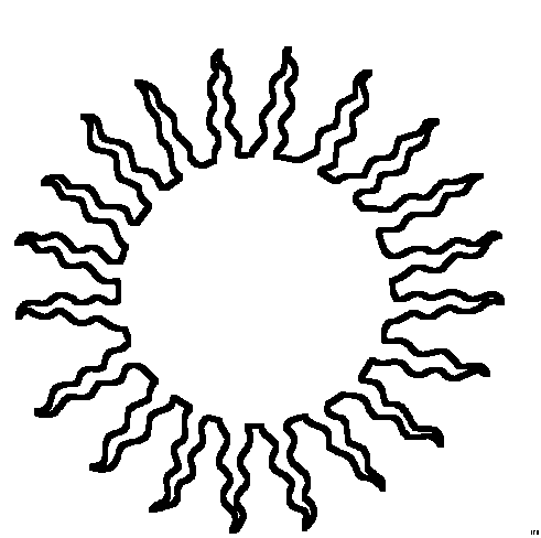 Zon Kleurplaten 