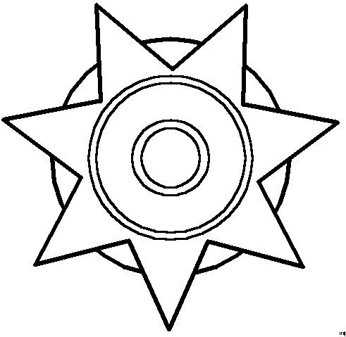 Zon Kleurplaten 