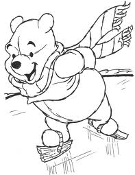 Schaatsen Kleurplaat. Schaatsen Kleurplaten Sport kleurplaten Winnie The Pooh