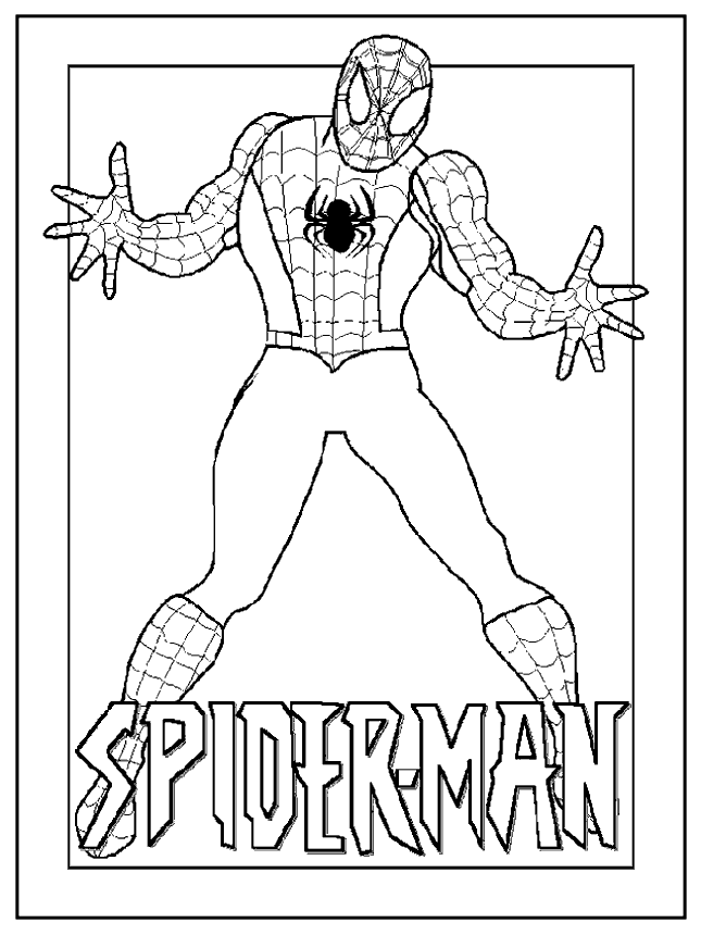 Spiderman Kleurplaten Superhelden kleurplaten 
