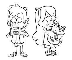 Gravity Falls Kleurplaat. Gravity falls Kleurplaten Tv series kleurplaten Mabel En Dipper Kleurplaat