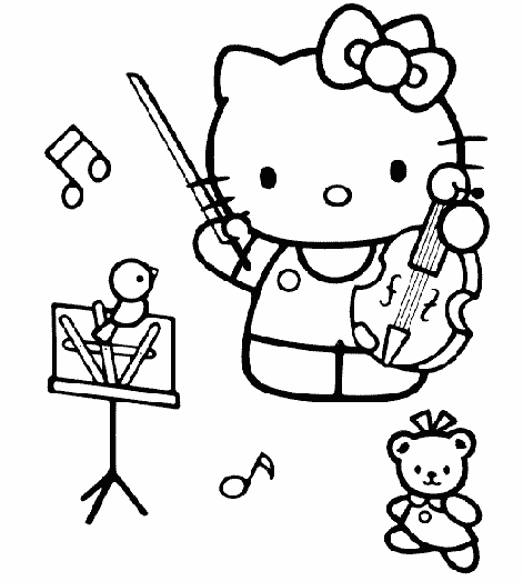 Hello Kitty Kleurplaten Animaatjesnl