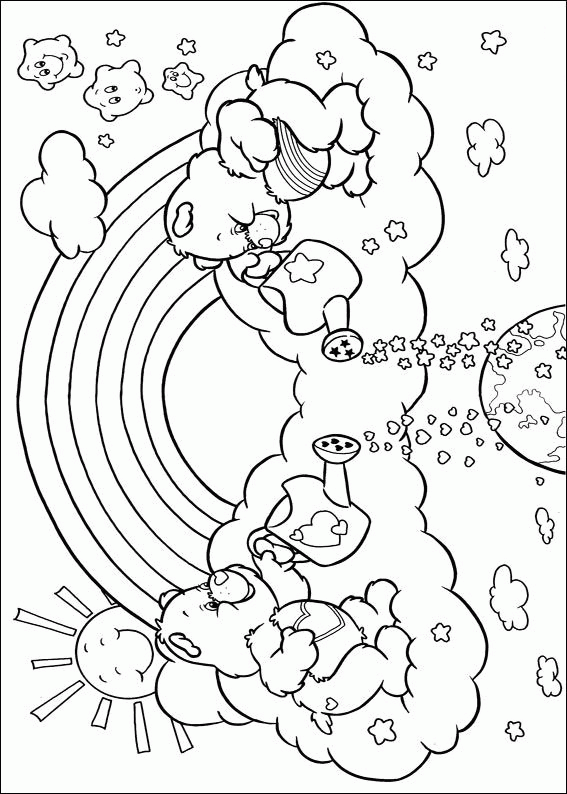 rainbow care bear coloring pages - photo #21