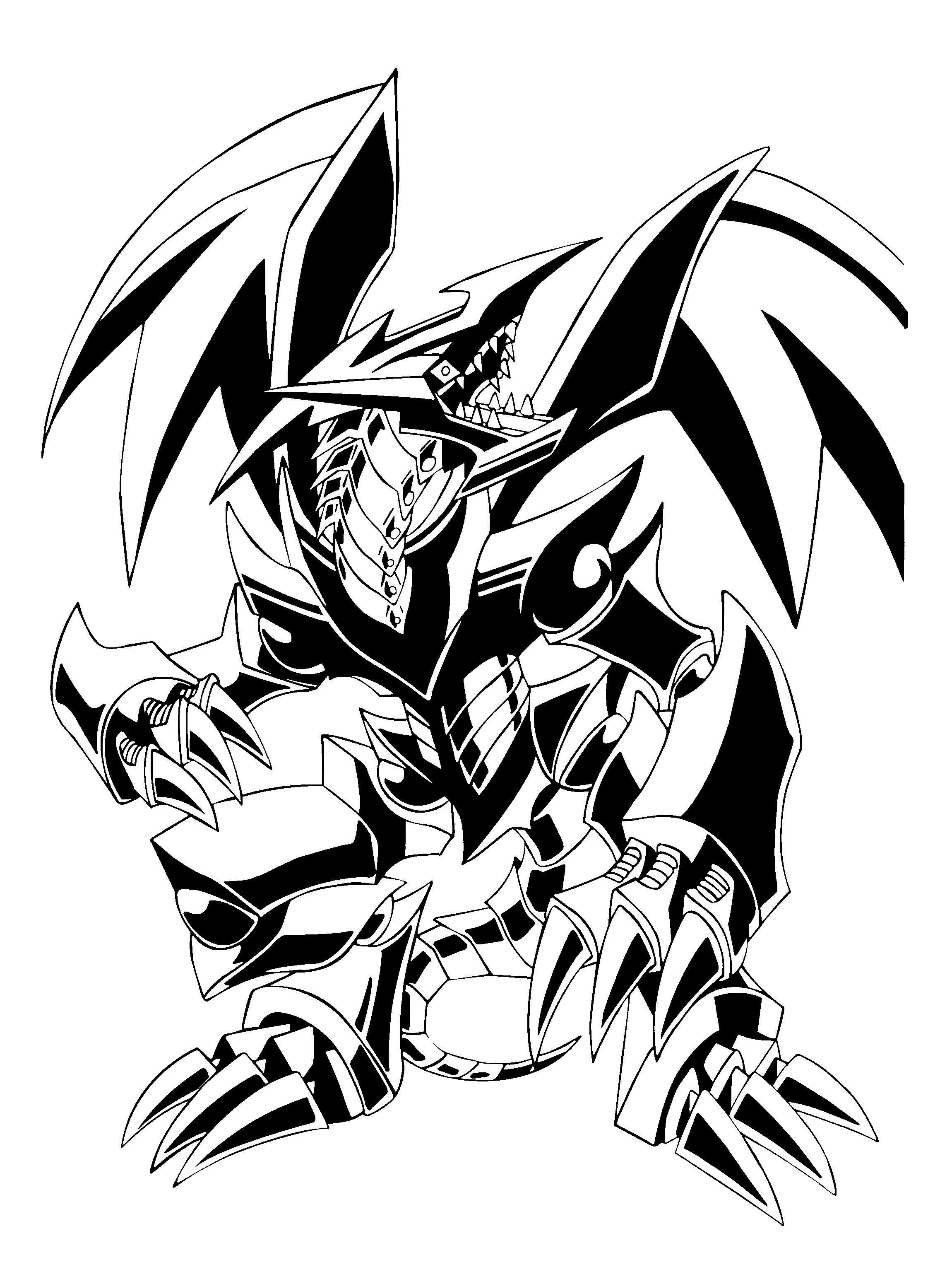 Yu Gi Oh Slifer The Sky Dragon Coloring Pages Coloring Pages 