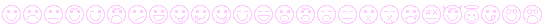 Lijnen smileys 