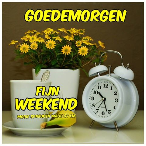 Wonderbaar Fijn Weekend Goedemorgen Facebook Plaatje » Animaatjes.nl VN-81