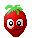 Aardbei Mini plaatjes Aardbei Trekt Raar Gezicht
