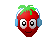 Aardbei Mini plaatjes Aardbei Luisterd Muziek