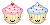 Cupcake Mini plaatjes 