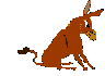 Dieren Mini plaatjes Ezel