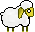 Dieren Mini plaatjes Schaap Mini Klein