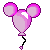 Disney Mini plaatjes Micky Mouse Ballon Paars Mini