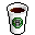 Eten en drinken Mini plaatjes Beker Starbucks Mini Klein