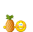 Eten en drinken Mini plaatjes Smiley Pineapple Ananas Bewegend Mini Klein