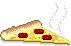 Eten en drinken Mini plaatjes Punt Pizza Warm Mini Klein