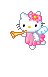Hello kitty Mini plaatjes Hello Kitty Engel Met Trompet