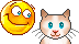 Katten Mini plaatjes Kat Aaien