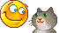 Katten Mini plaatjes Kat En Smiley