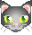 Katten Mini plaatjes Mauwende Poezenkop